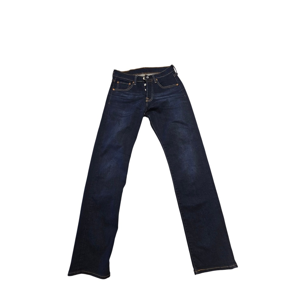 Levis 501 Original Fit Jeans Dark Wash Indigo Button Fly‎ 00501-3149 W28 L32